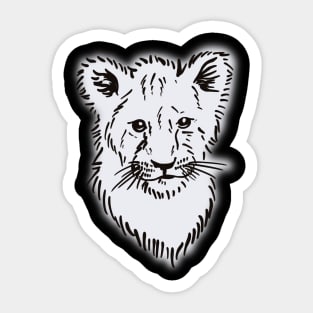 Lion cub Sticker